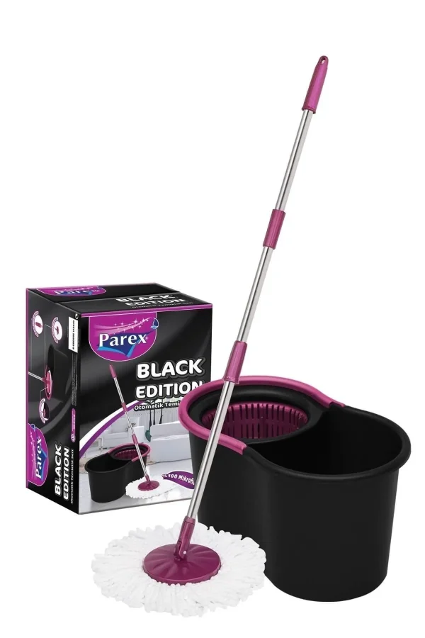 Parex Black Edition Otomatik Temizlik Seti - Kova Mop Seti